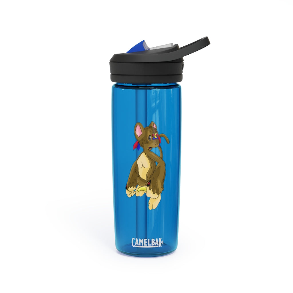 Moonki CamelBak Eddy® Water Bottle in 20oz and 25oz sizes, showcasing its durable Tritan™ material and spill-proof design.